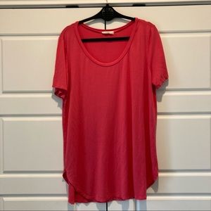 A.gain Pink Short Sleeve Lightweight T Shirt Size 3XL